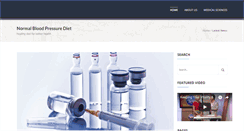 Desktop Screenshot of normal-blood-pressure-diet.com